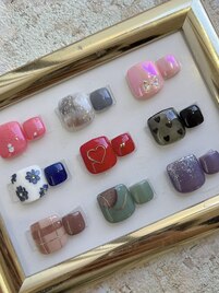 菅原限定デザイン　フットネイル