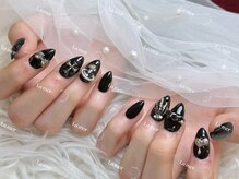 ラメール(La mer)/黒ネイル