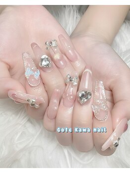 マグネット、夏ネイル