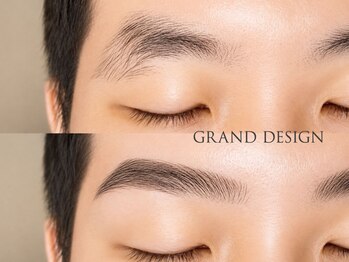 グランドデザイン 岐南店(GRAND DESIGN)の写真/眉ひとつで印象が変わる！清潔感・好印象はここから。リピーター多数♪メンズアイブロウ￥5940産毛除去付