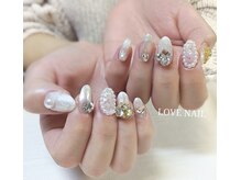 ラブネイル(LOVE NAIL)/ホワイトネイル
