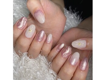 ベリール(Belire)/持ち込み☆春ネイル☆ニュアンス