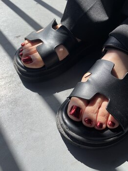 ネイルズミンティア エサカ(nails Mintia esaka)/foot mirror design