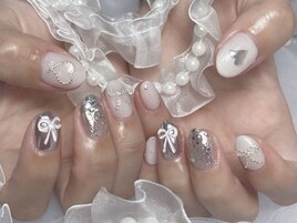 ワンホンリボンネイル