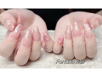 フォルトゥーナ 神田(Fortuna)/ワンホン　リボン　ハートネイル