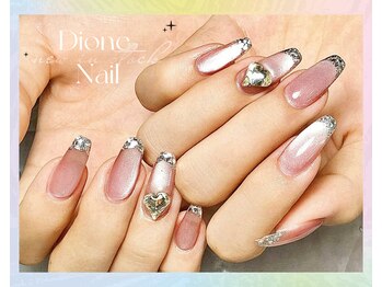 ディオーネ ネイルスタジオ(Dione)/マグベース+ガラスフレンチ