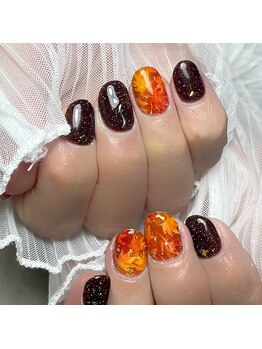 紅葉ネイル