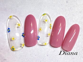 ディアナ ひたちなか高場店(DIANA)/定額ネイル 6600円 B‐006