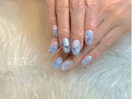 雪結晶ネイル：ハンドフット同時