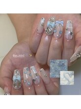 ルア(LUA)/さくらんぼ×チェックネイル