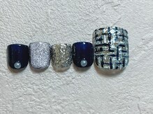 ネイルビート(NAIL BEAT)/フット　ツイードネイル