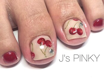 ネイルスペース ジェイズ ピンキー(NAIL SPACE J's PINKY)の写真/【Hand&Footのピンキーセット¥11000～】高技術だから出来る、人とかぶらないデザインや絶妙なカラーを表現