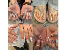メゾンド シャルム カラット(maison de charme carat)の雰囲気（手描きデザイン、フットネイルお任せください♪）