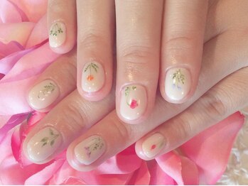 テテ ネイル(tete nail)/カワイイ×ボタニカルフラワー♪