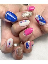 ヘアーアンドネイル ルシア(Hair&Nail Lucia)/流行りのアーガイルネイルです！