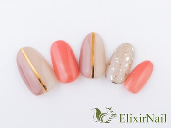 エリクサーネイル 心斎橋(Elixir Nail)/定額aシンプル/クーポン使用