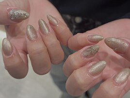 クリスマスツリー×リボン