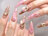 [ジェル長さ出し】◆ジェル長さ出しLUXURYデザインコ-ス◆￥12900