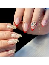 Mネイル 伏見店/haruka nail × 非対称ネイル