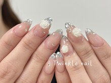 トゥインクルネイル(Twinkle Nail)/ネイル超綺麗なガラスデザイン