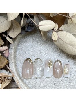 basic ニュアンスフレンチネイル