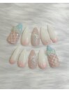 水色トゥシューズのバレエコア