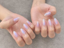 うるちゅるオーロラネイル