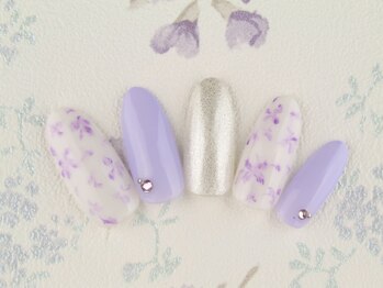 シューズネイルプロデュース/紫陽花イメージネイル