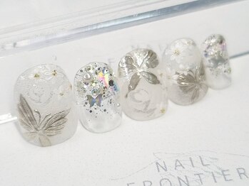ネイルフロンティア 吉祥寺(NAIL FRONTIER)/手描きバタフライローズ15060円