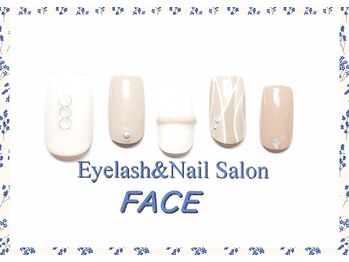 アイラッシュアンドネイルサロン フェイス(Eyelash&NailSalon FACE)/ハンド定額ネイル　￥7.500