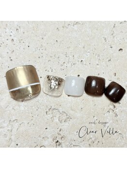 ネイルサロンクリアヴィラ(nail salon clear villa)/フットデザインチョイス☆¥9350