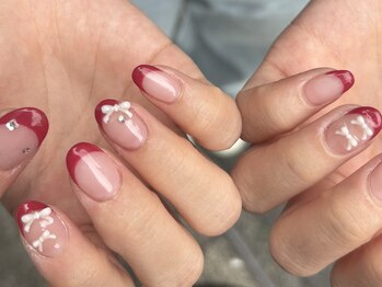 ノーヴェネイル 国分寺(nove.nail)/フレンチネイル　パーツ¥220～