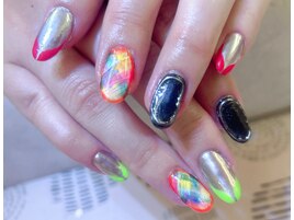 ネイオン/フレンチ/マーブル