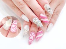 ネイルコレクション ピンク(Nail Collection Pink)/長さ出しジェル：フリー☆ハート