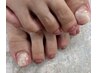 フットネイル　ジェルアート2本付き　￥6000