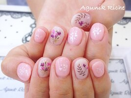 【押し花ネイル】