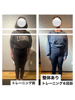 ルミナス/整体+ピラティス6回での変化！