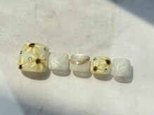 アイネイルズ 恵比寿店(I nails)/ひまわりフットネイル