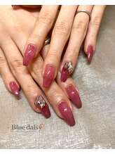 ブルーデイジー 栄本店(Blue daisy)/秋冬ネイル**大人ピンクネイル