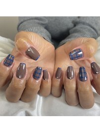 チェックネイル