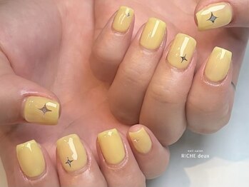 リッシュ ドゥ(RICHE deux)/ビタミンイエロー×キラキラホロ