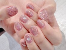 ラルネイル 大宮(Lull. nail)/＊ピンクラメ＊ワンカラー＊