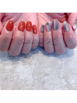 サロンドゥケー(salon du k)/左右非対称ネイル