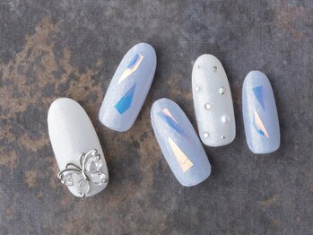 サンミーゴネイル 神戸店(Sunmego Nail)/オーロラガラスフィルムネイル