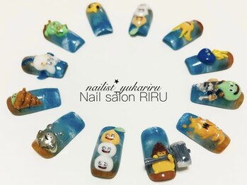 リル(RIRU)/キャラクターネイル/痛ネイル