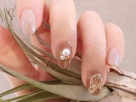 ジェルネイルDRYケア込￥9020