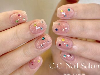 シーシーネイルサロン 池袋(C.C.Nail salon)の写真/大好評マグネットのカラーも豊富♪パラジェル、バイオジェル取扱い☆上品なモテ可愛ネイルに満足度◎