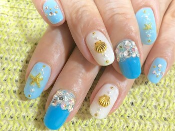 ネイルズ(nAils)/ブルー系アート