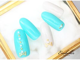 (544）リボンスタッズネイル