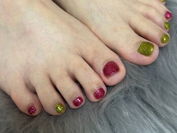 爪のいろは/2色選べる♪フットワンカラー